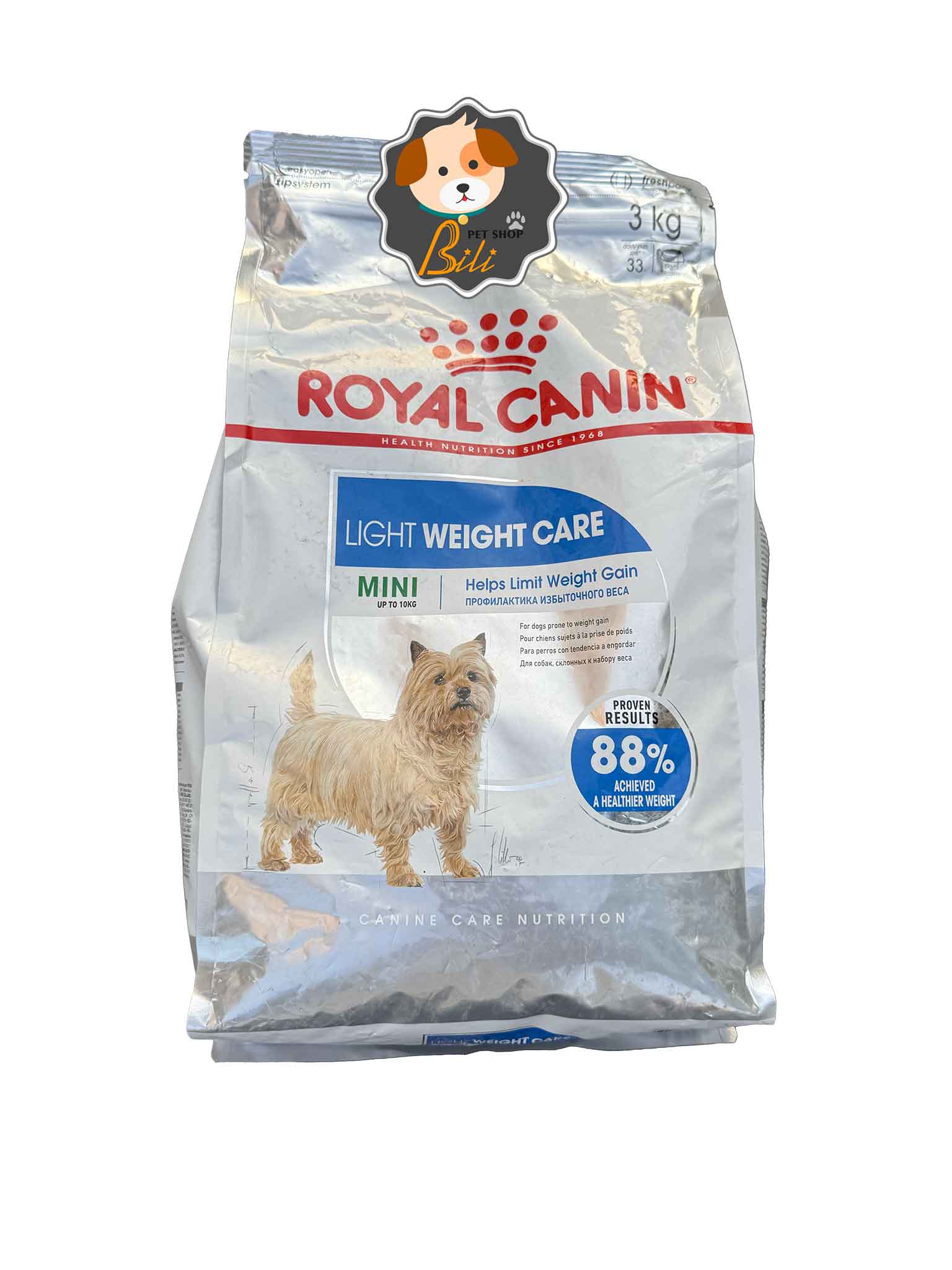 غذای خشک سگ رویال کنین مینی لایت ویت ۳ کیلویی ـ ROYAL CANIN MINI LIGHT WEIGHT CARE DRY DOG FOOD 3 KG