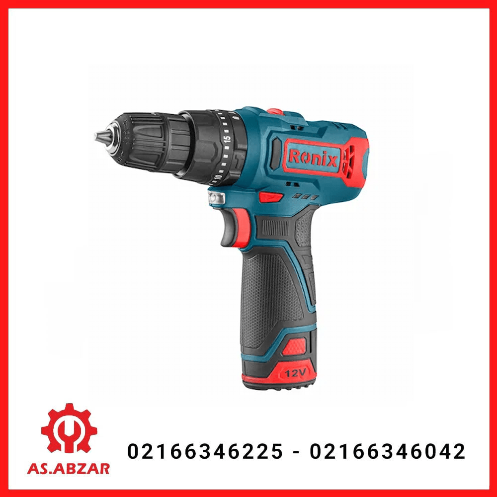 کیت پیچگوشتی شارژی 12 ولت رونیکس کد 8104K