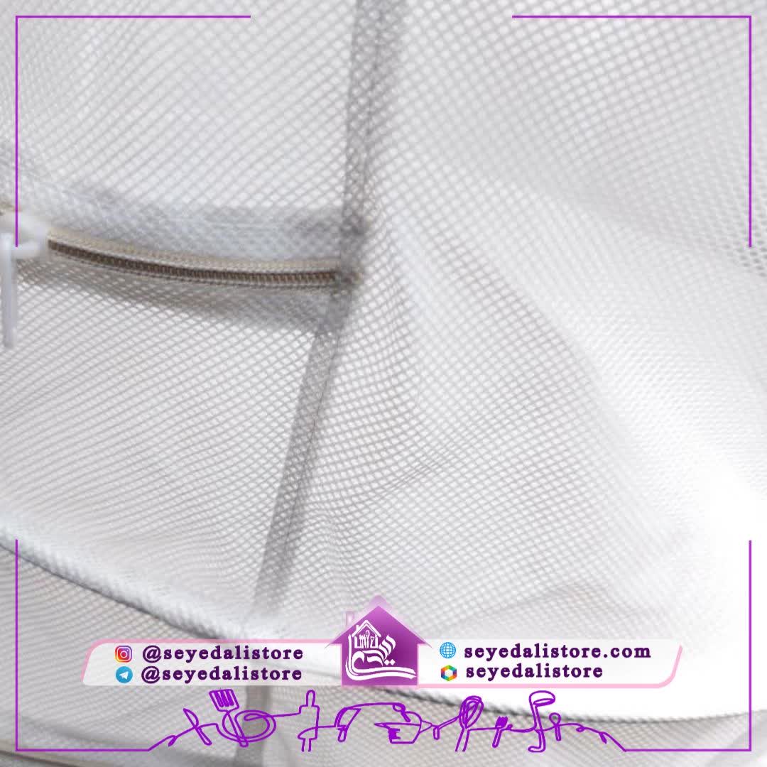 توری میوه خشک کن ۳ طبقه زیپ دار — تصویر ۶