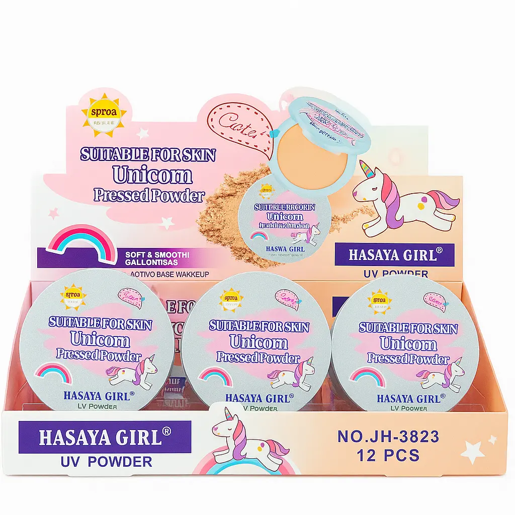 پنکک مدل یونیکورنی ضد آفتابدار SPF35 برند هاسیا شماره 01 | HASAYA GIRL — تصویر ۲