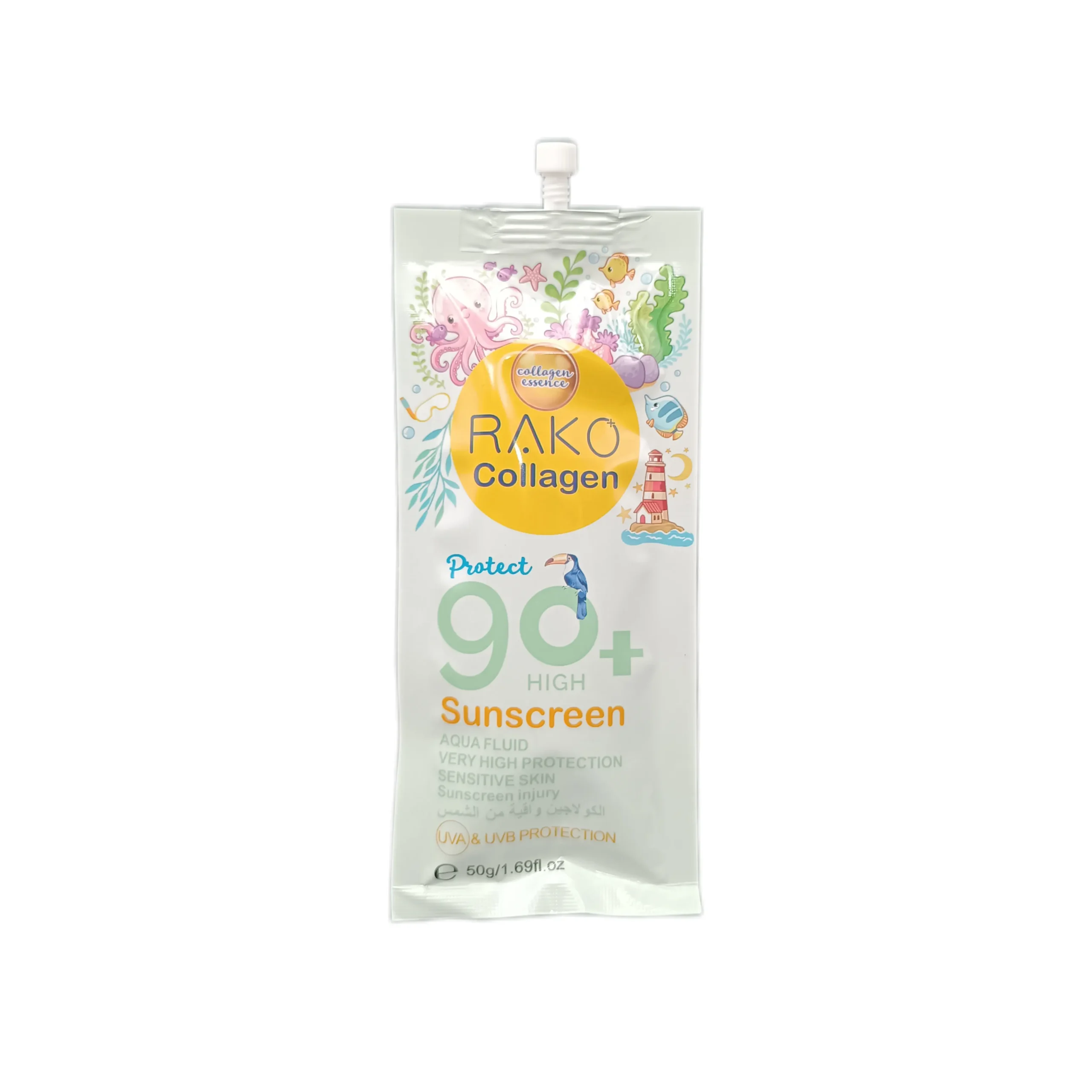 ضدآفتاب ساندیسی صورت و بدن SPF90 راکو | RAKO(سبز) — تصویر ۲