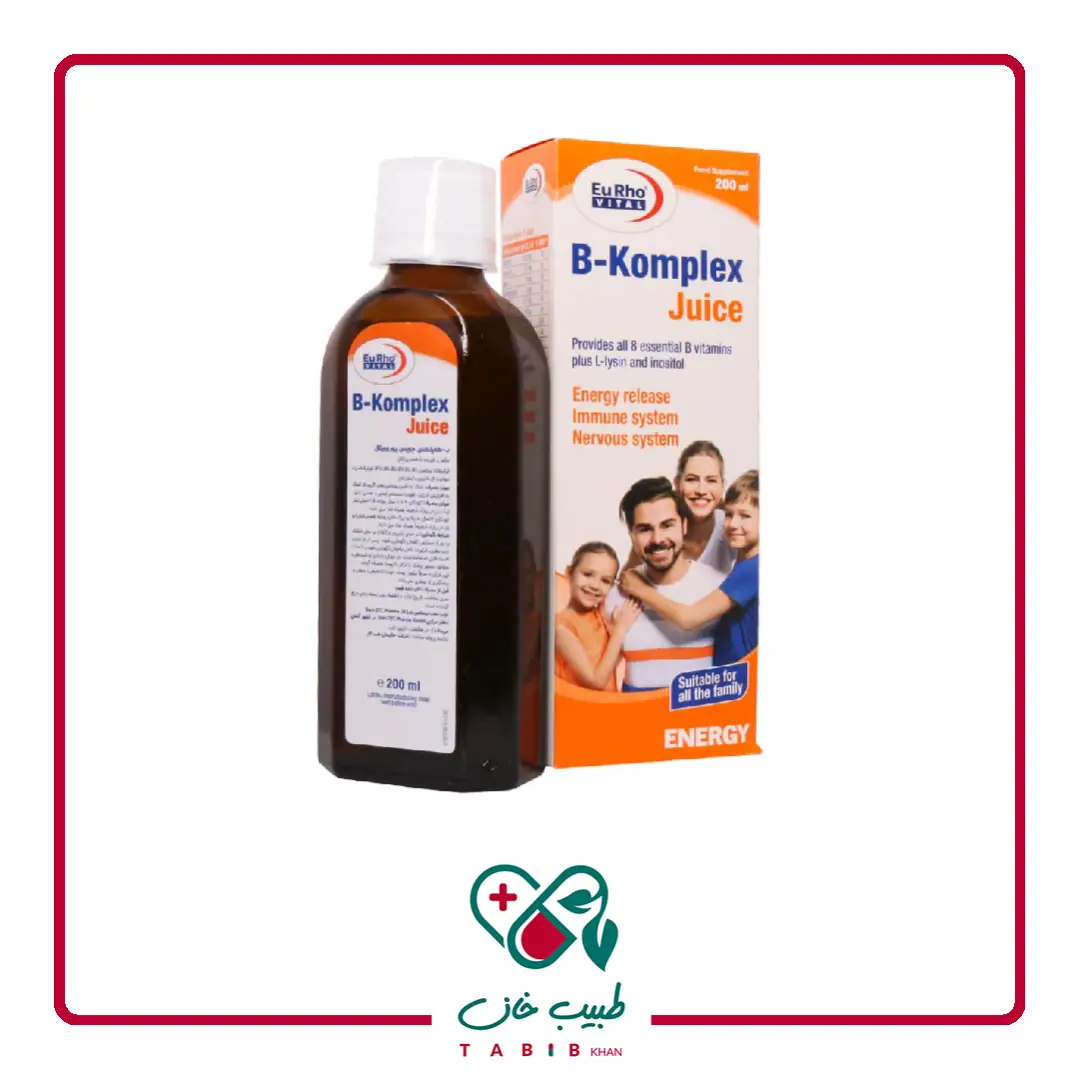 شربت ب کمپلکس یوروویتال 200 میلی لیتر/Eurhovital B Komplex Juice 200 ml