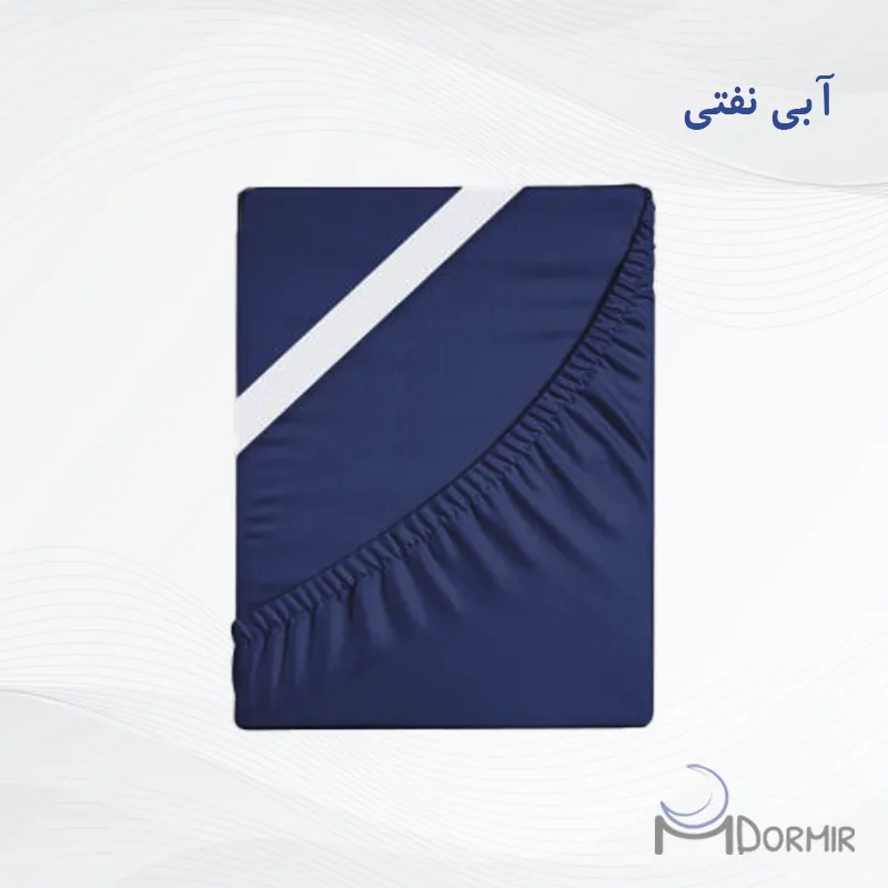 نیم ست ملحفه آبی نفتی — تصویر ۲