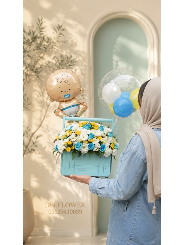 باکس گل نوزاد F3BB56