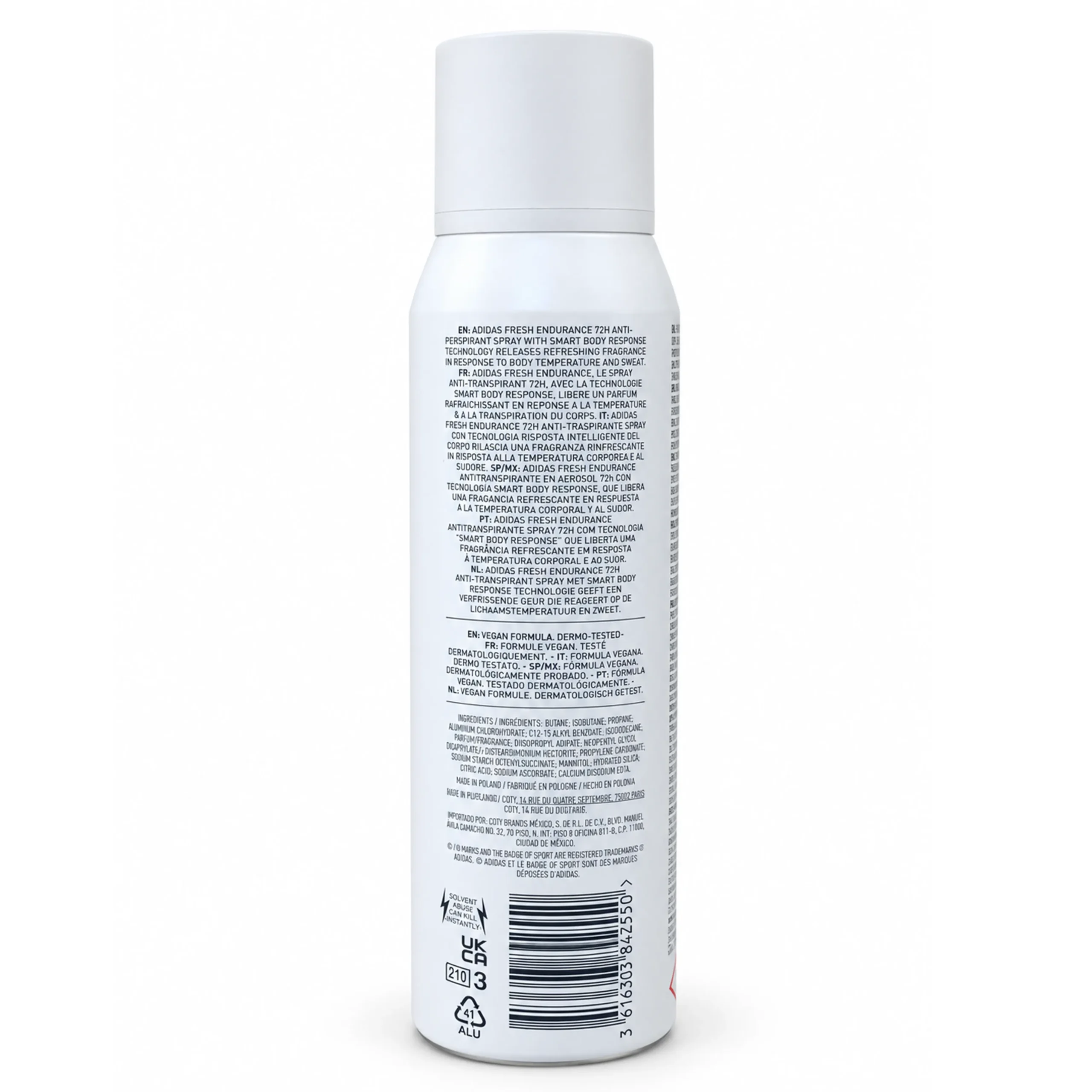 اسپری بدن مردانه آدیداس Fresh Endurance حجم 150 میل — تصویر ۵