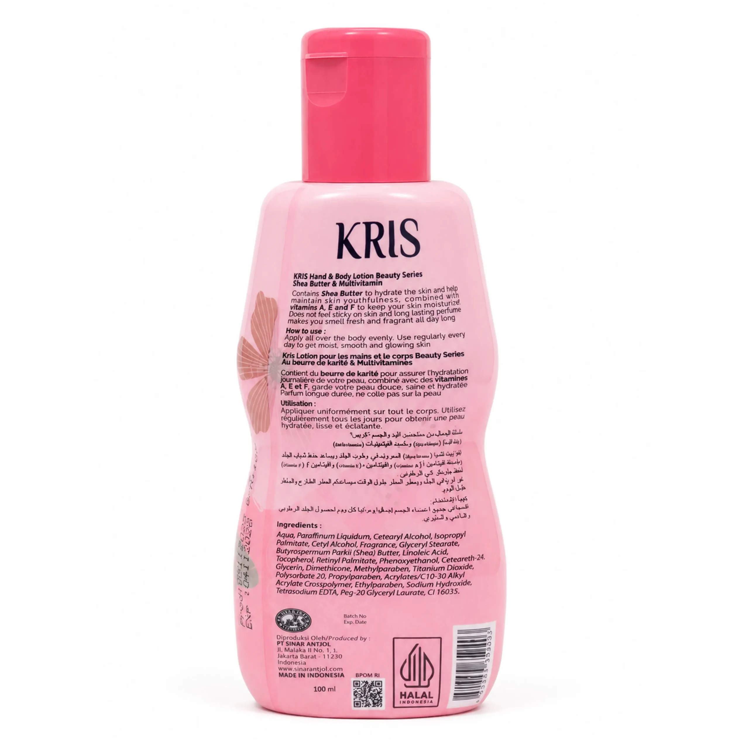 لوسیون بدن کریس kris مدل Fresh Hydration حجم 100 میل — تصویر ۳