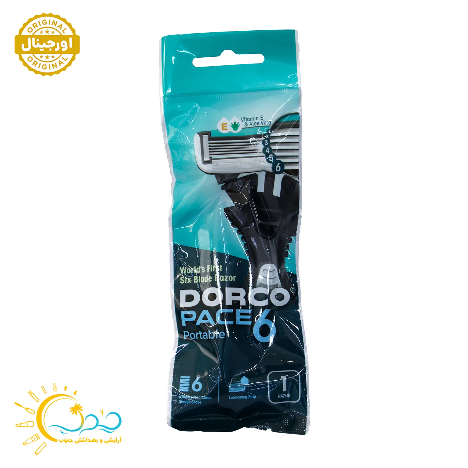 ژیلت اصلاح اورجینال دورکو 6 لبه مدل Dorco Pace — تصویر ۲