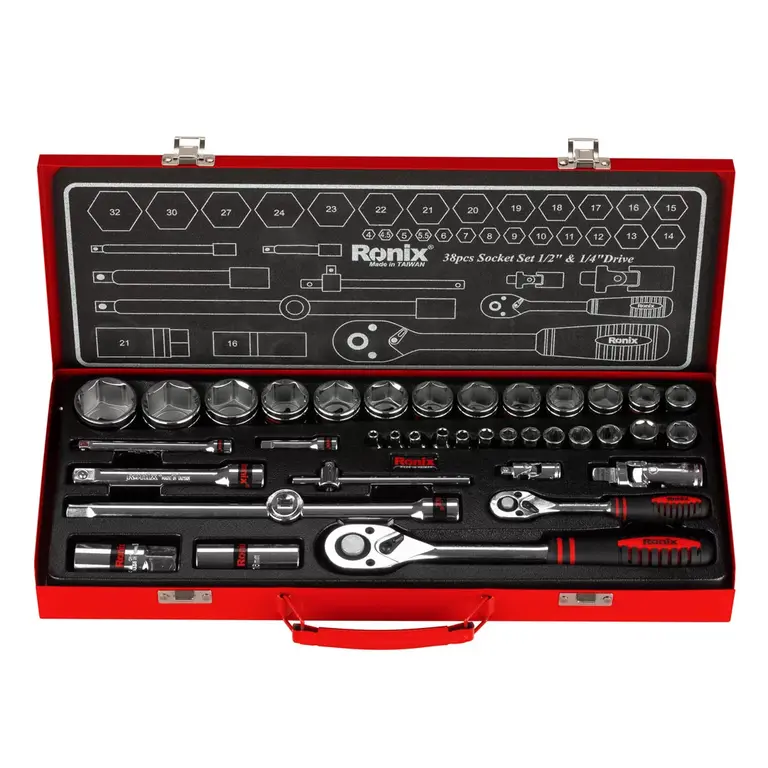 جعبه بکس 38 پارچه رونیکس مدل RH-2638