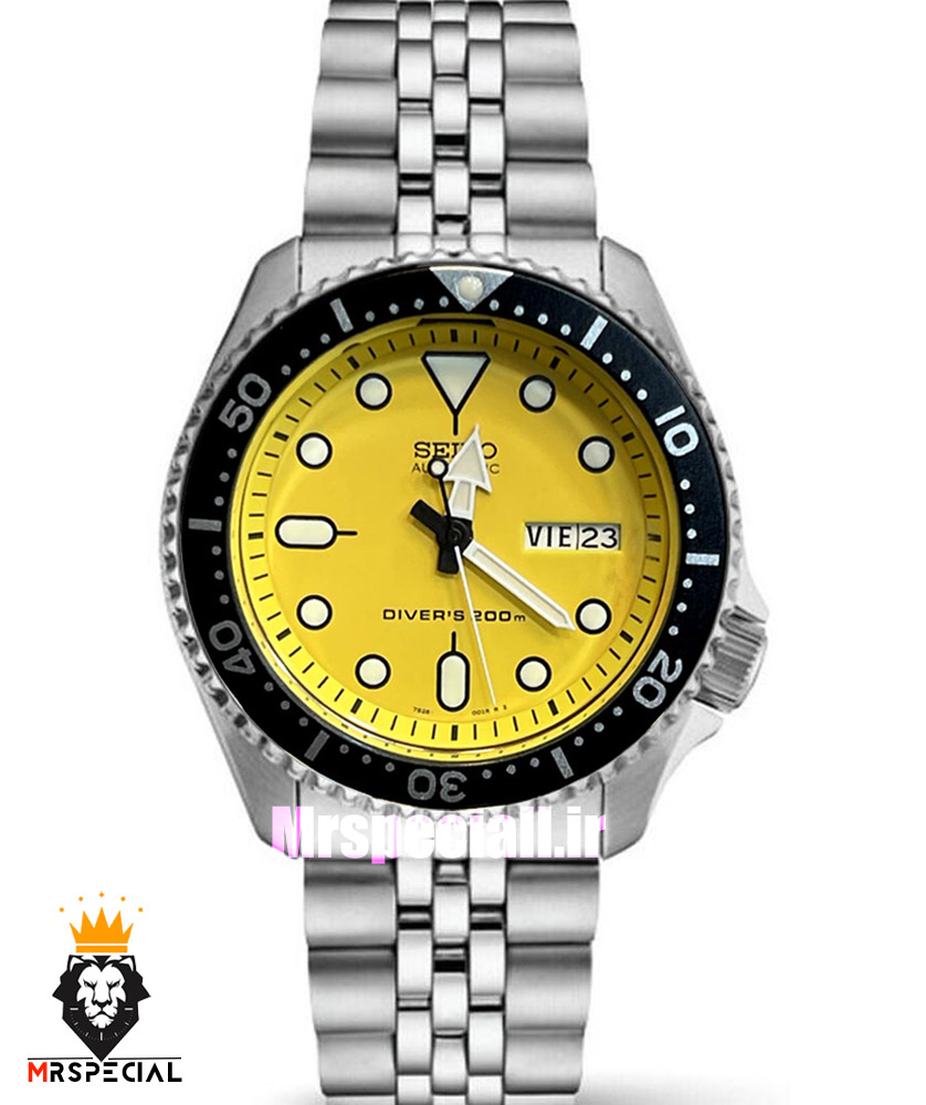 ساعت سیکو 5 مردانه اتوماتیک استیل صفحه زرد 021394 SEIKO — تصویر ۲