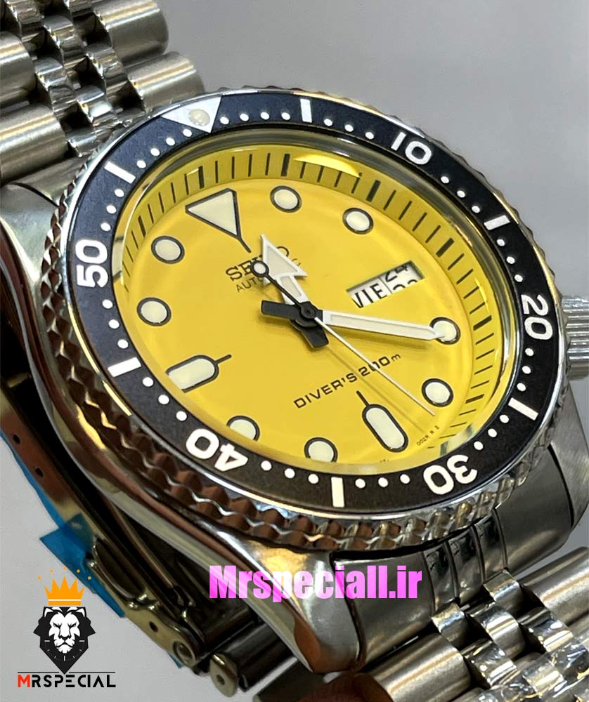 ساعت سیکو 5 مردانه اتوماتیک استیل صفحه زرد 021394 SEIKO — تصویر ۴
