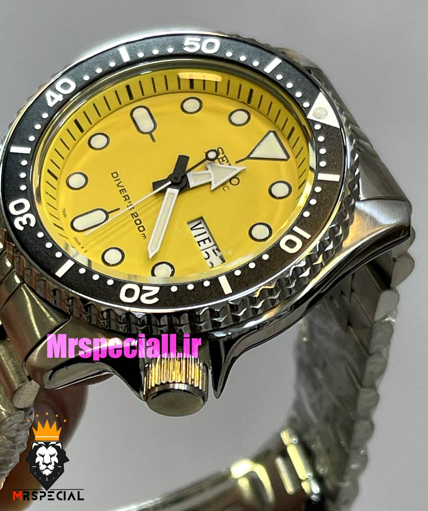ساعت سیکو 5 مردانه اتوماتیک استیل صفحه زرد 021394 SEIKO — تصویر ۵