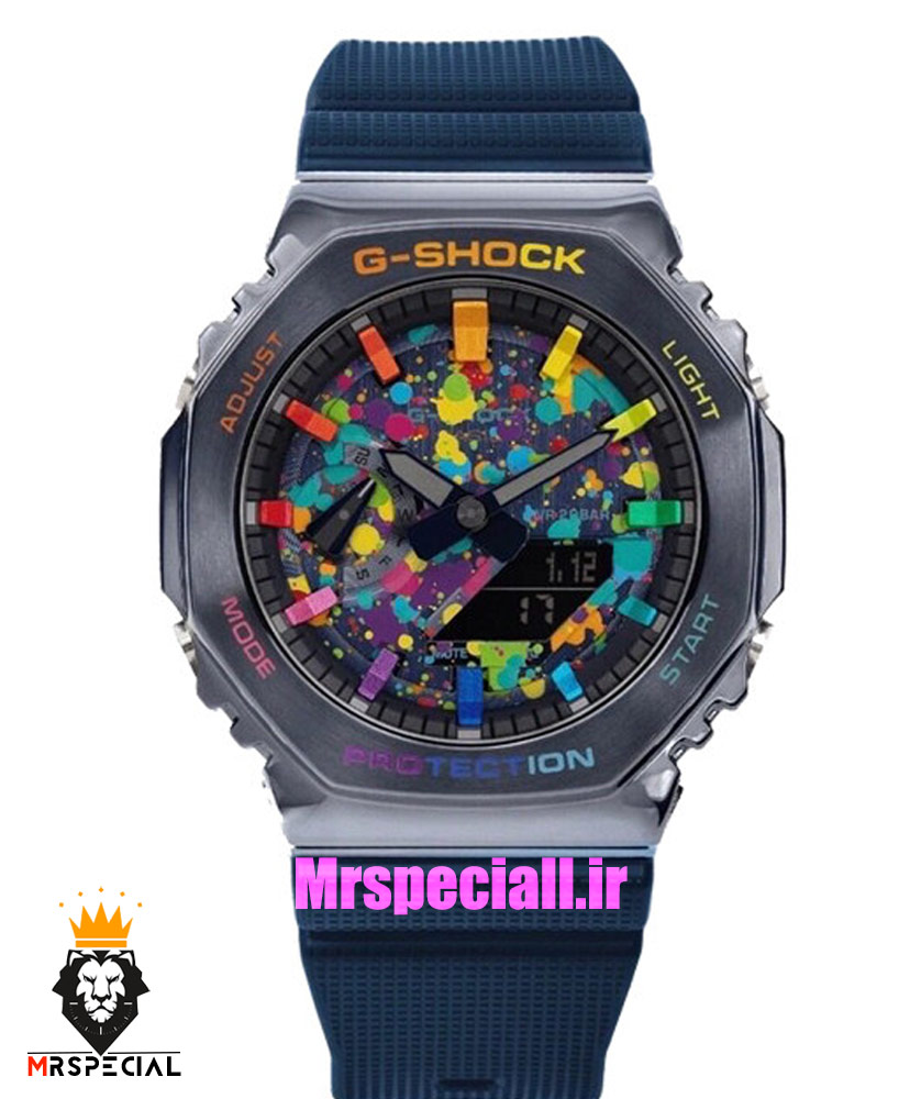 ساعت کاسیو جیشاک ابی صفحه رنگی Casio g-shock gm-2100 021354 — تصویر ۲