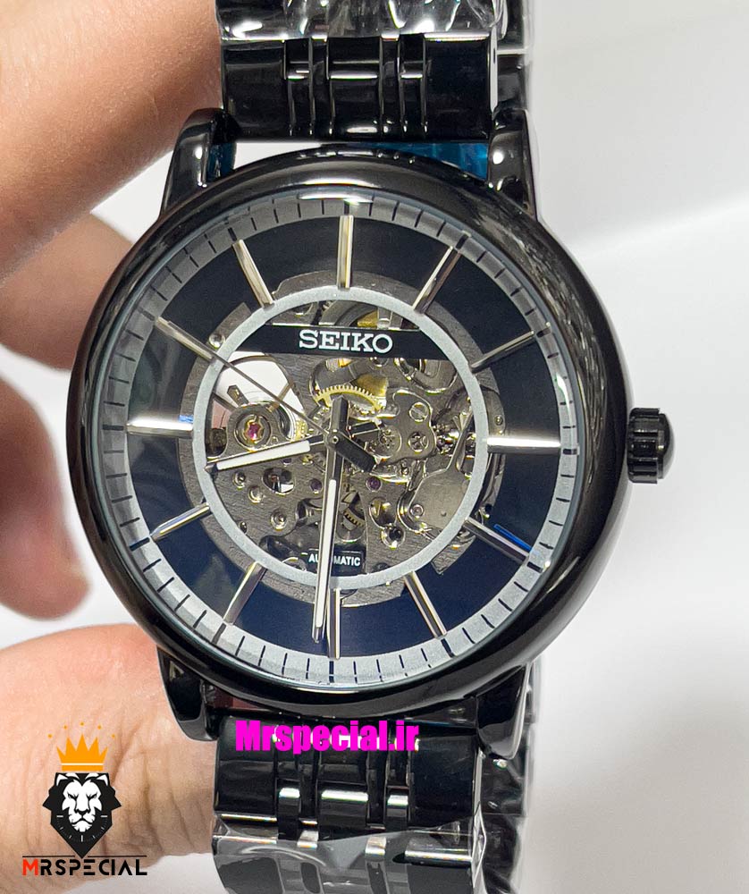 ساعت سیکو مردانه اتوماتیک استیل مشکی صفحه مشکی 021292 SEIKO Automatic — تصویر ۳
