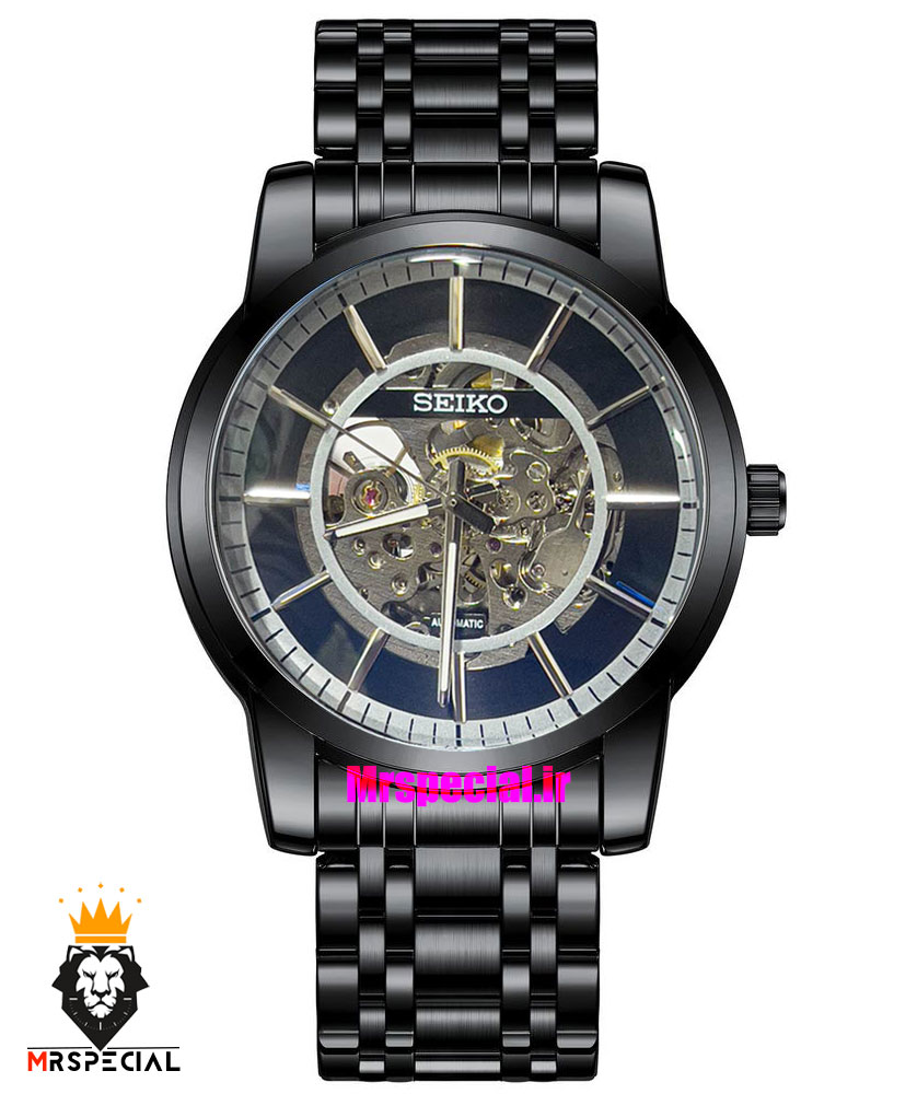 ساعت سیکو مردانه اتوماتیک استیل مشکی صفحه مشکی 021292 SEIKO Automatic — تصویر ۷
