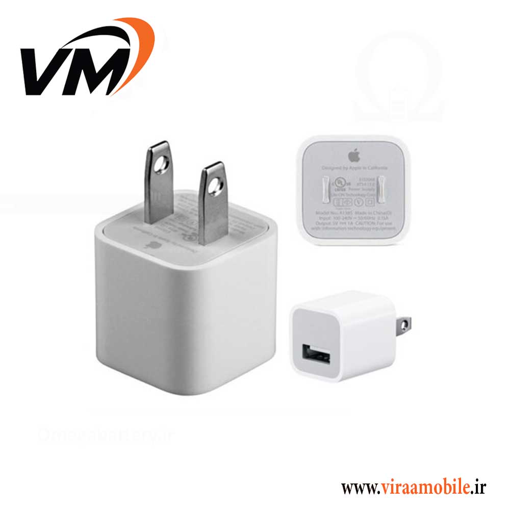 آداپتور 2 پین اصلی آیفون iPhone