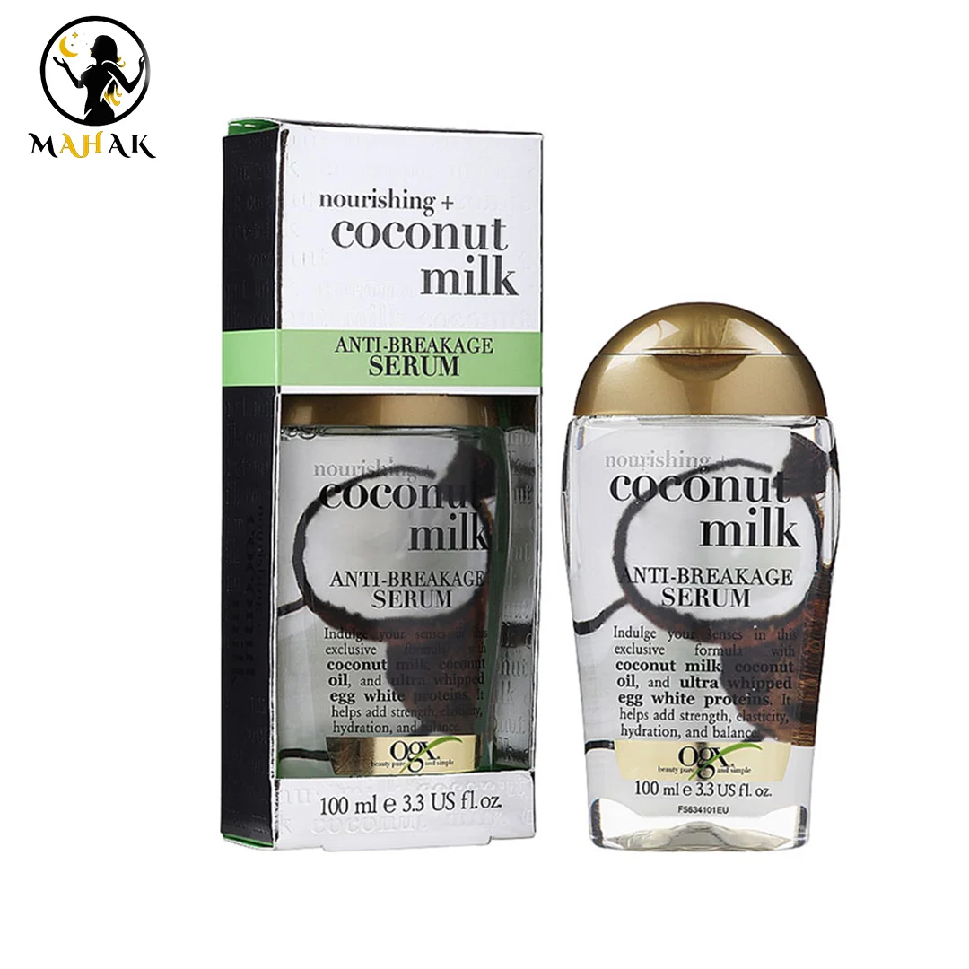 سرم مو ضد موخوره و شکنندگی اوجی ایکس OGX مدل شیر نارگیل COCONUT MILK — تصویر ۲