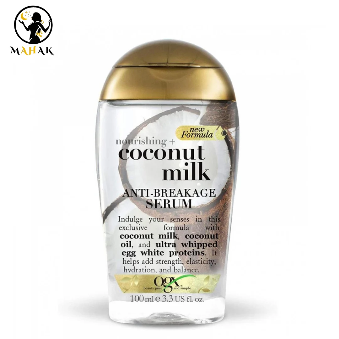 سرم مو ضد موخوره و شکنندگی اوجی ایکس OGX مدل شیر نارگیل COCONUT MILK — تصویر ۳