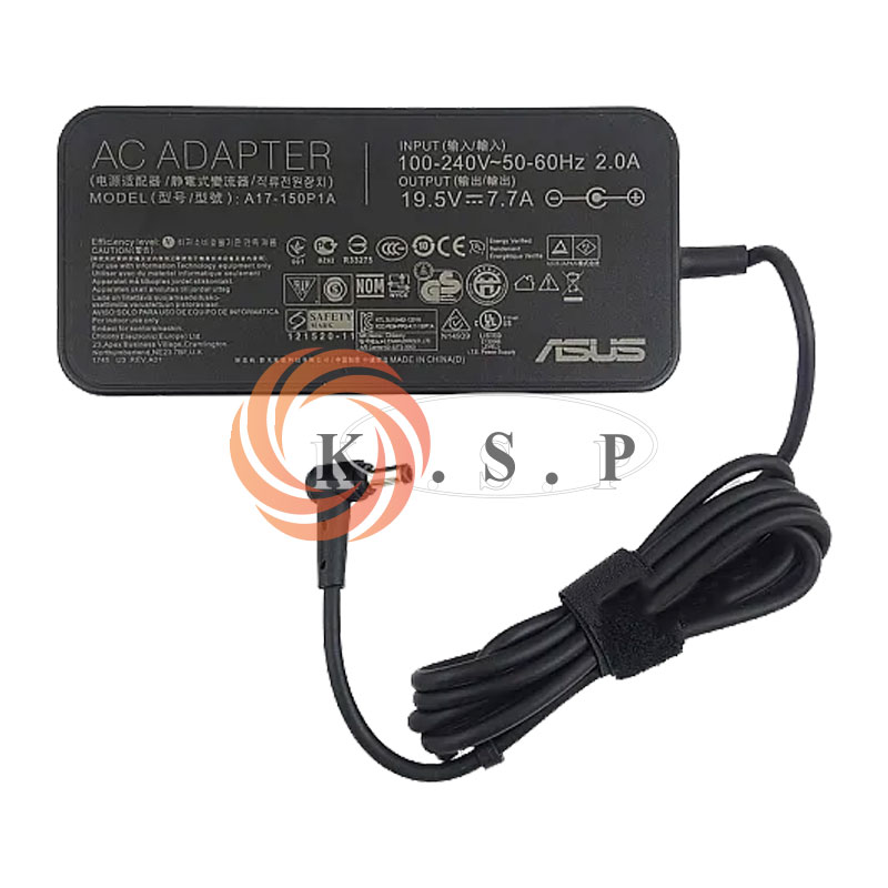 آداپتور لپ تاپ ایسوس Adaptor Asus 19.5V 7.7A (5.5X2.5 )Slim