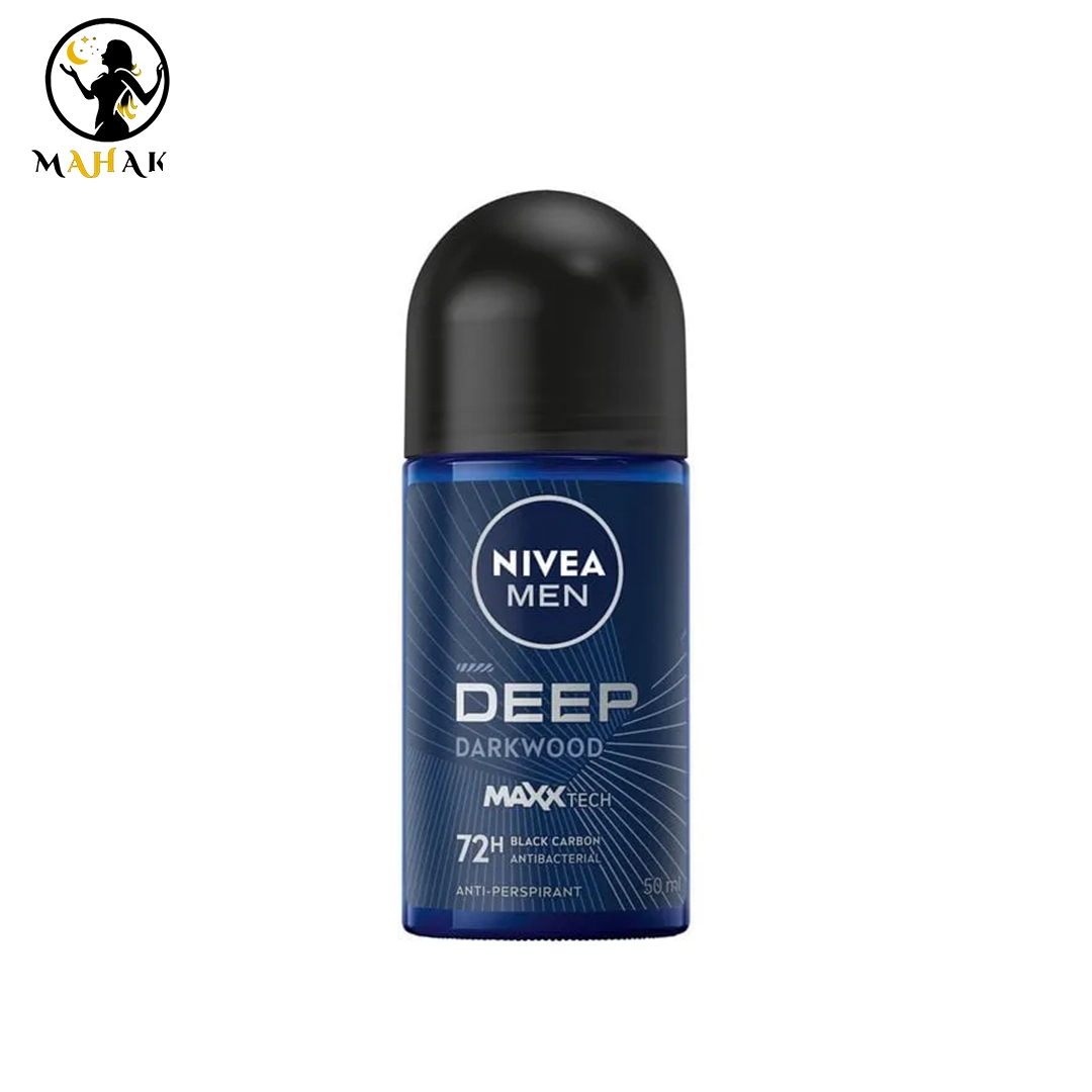 مام رول ضد تعریق مردانه دیپ دارک وود نیوا Nivea مدل Deep Darkwood