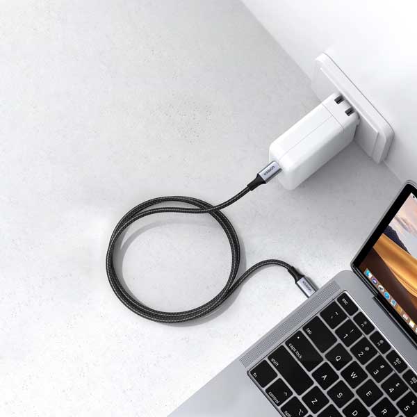 کابل شارژ و دیتا 5 آمپر USB-C به USB-C یوگرین مدل US316 — تصویر ۵