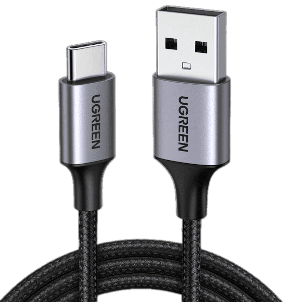کابل شارژ و دیتا 3 آمپر USB-C Male به USB 2.0 A Male یوگرین مدل US288 — تصویر ۲
