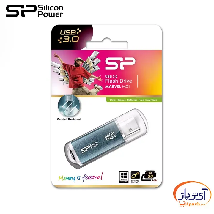 فلش مموری سیلیکون پاور 32 گیگ مدل Marvel M01 USB 3.2 — تصویر ۵