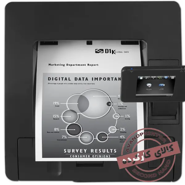 پرینتر لیزری تک کاره اچ پی Hp LaserJet Pro400 M401dw استوک — تصویر ۴