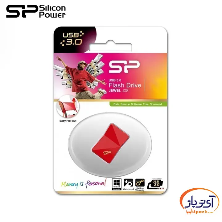 فلش مموری سیلیکون پاور 64 گیگ مدل Jewel J08 USB 3.1 — تصویر ۶
