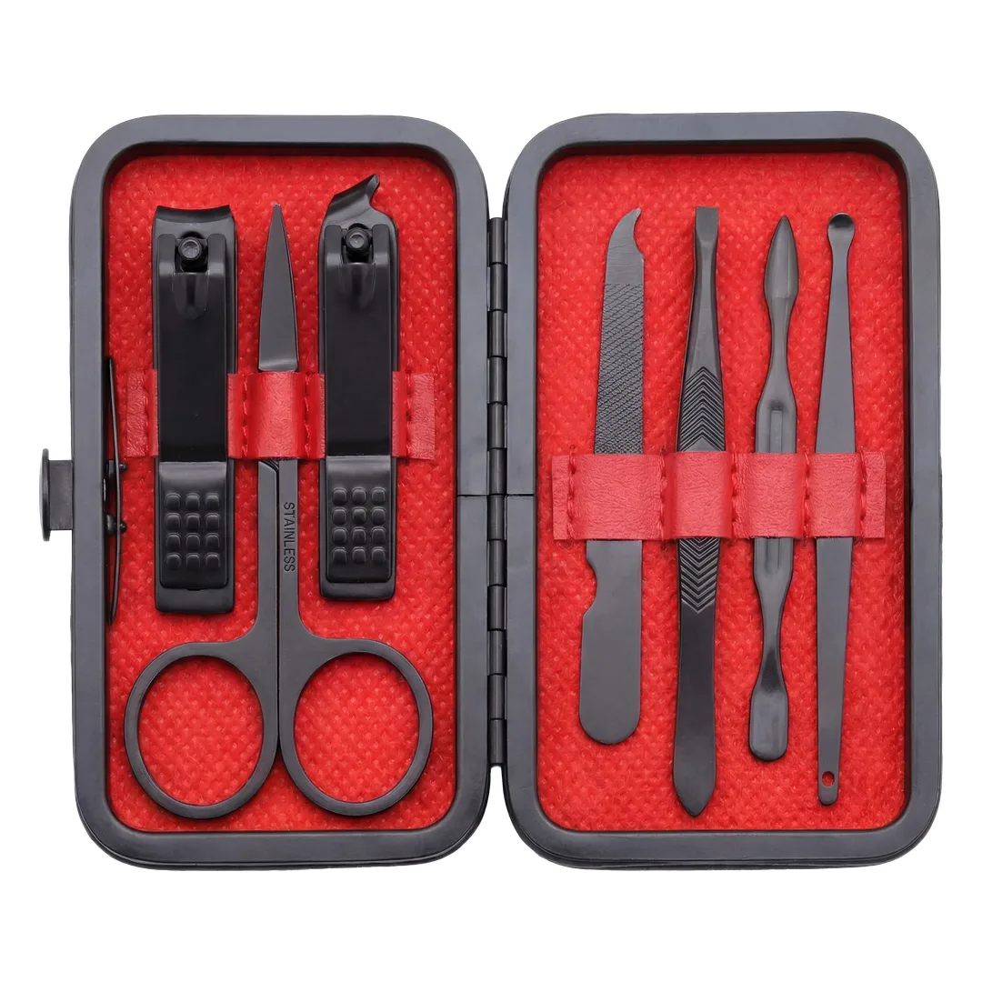 ست مانیکور ۷ تکه گرین لاین مدل 7-In-1 Manicure Set با کیف چرمی PU — تصویر ۲