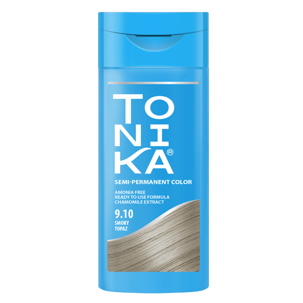 شامپو رنگ تونیکا Tohnika شماره 9.10 بلوند دودی حجم 150 میل — تصویر ۲