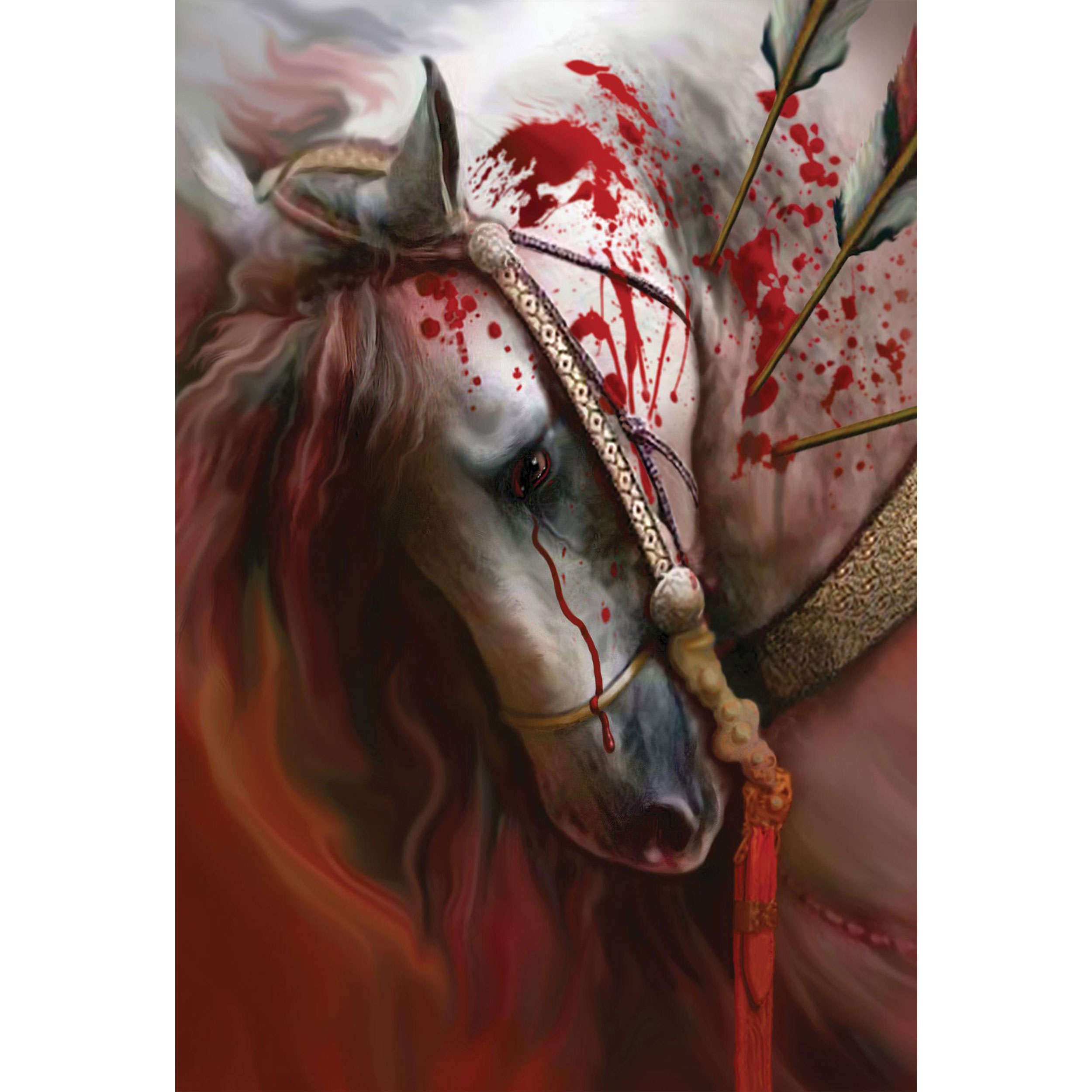 تابلو شاسی طرح اسب امام حسین ذوالجناح مدل T3014 — تصویر ۲