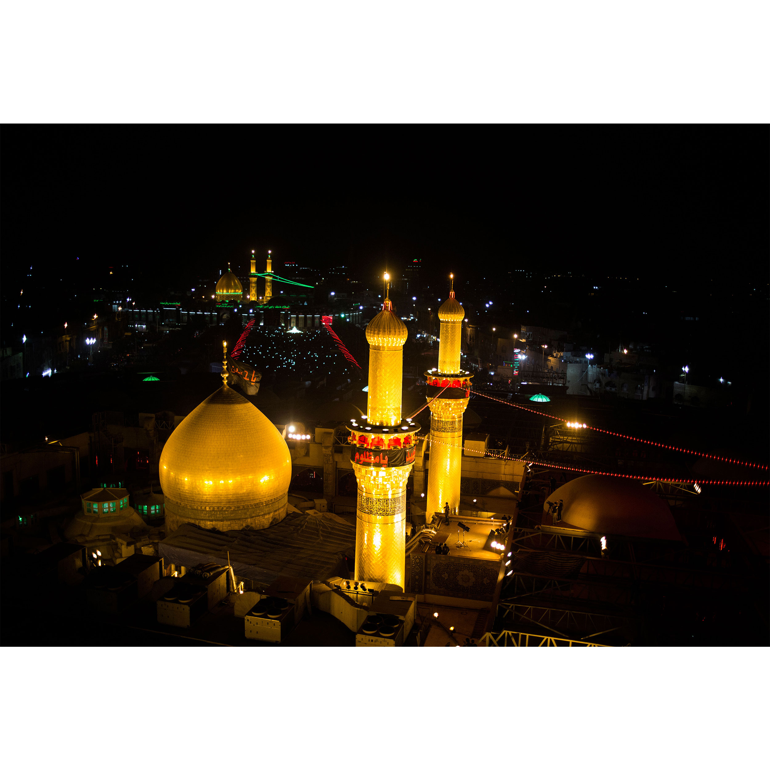 تابلو شاسی مدل حرم امام حسین و حضرت عباس T2401 — تصویر ۲