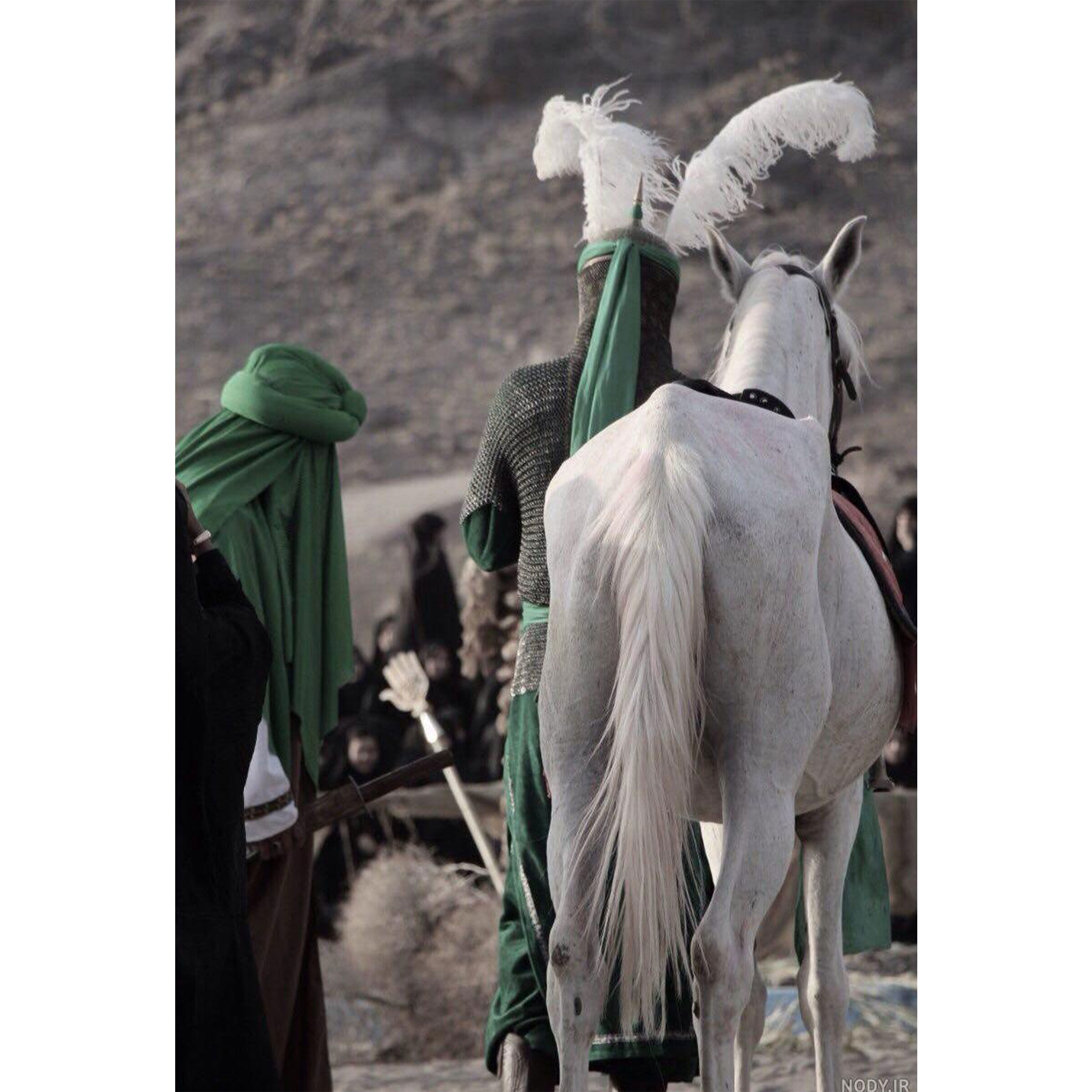 تابلو شاسی طرح اسب تعزیه امام حسین مدل T3013 — تصویر ۲
