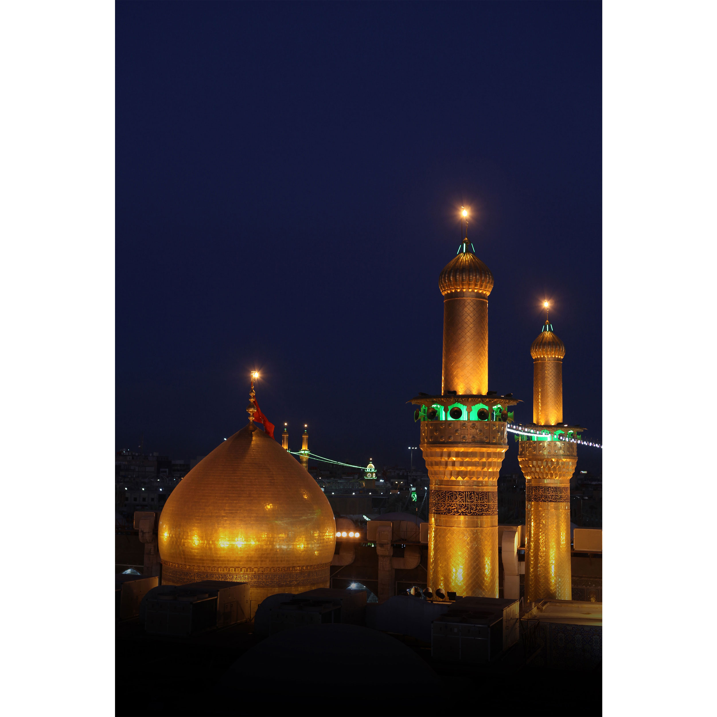 تابلو شاسی طرح حرم امام حسین و حضرت عباس مدل T2437 — تصویر ۲