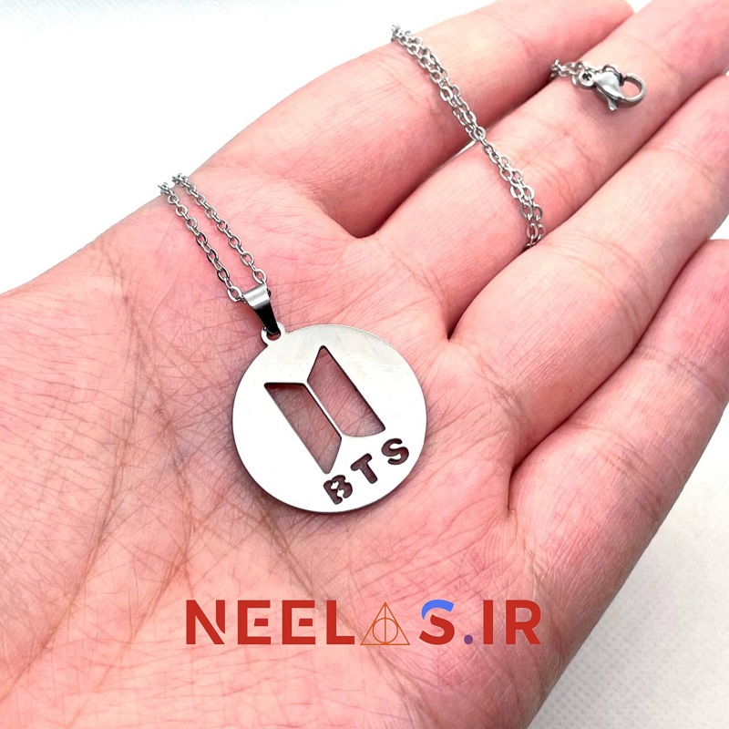 گردنبند استیل نماد گروه بی تی اس BTS — تصویر ۵