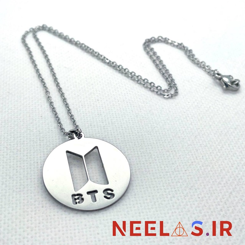 گردنبند استیل نماد گروه بی تی اس BTS — تصویر ۴