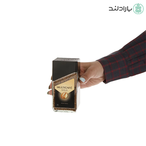 قهوه فوری گلد مولتی کافی شیشه ای — تصویر ۵