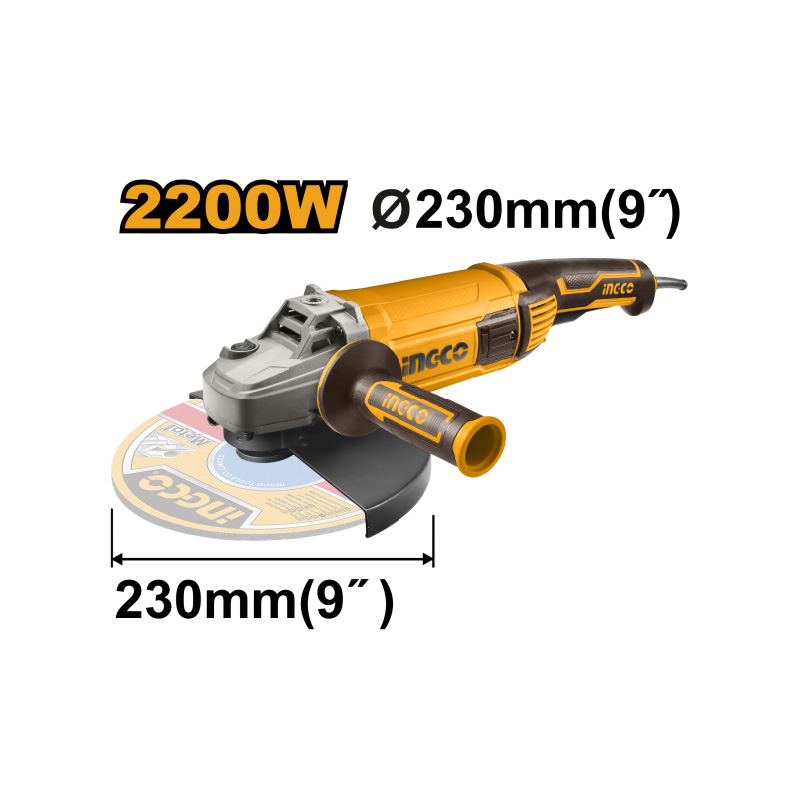 سنگ فرز 2200 وات اینکو مدل AG220018