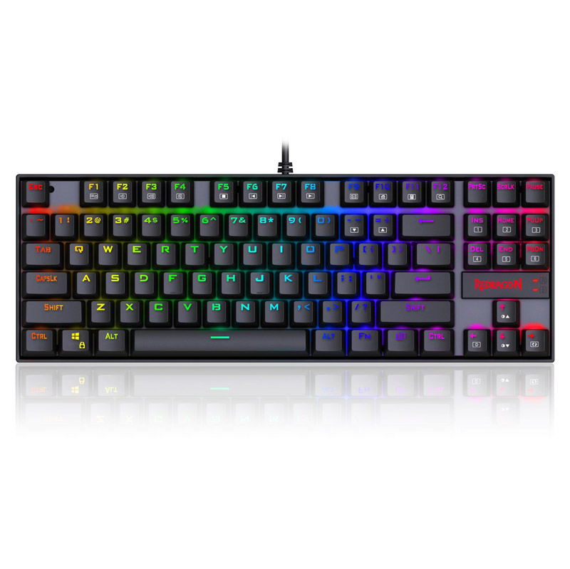 کیبورد تمام مکانیکال ردراگون سوئیچ قرمز Redragon Kumara K552 RGB Black Red SW