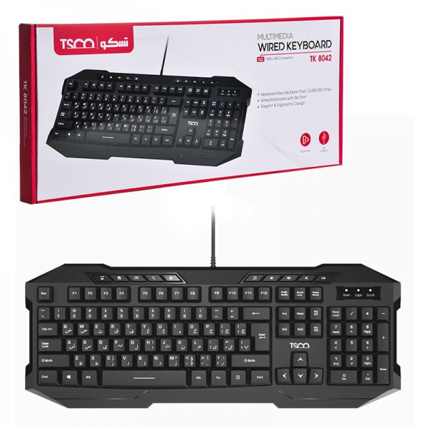 کیبورد باسیم تسکو مدل TK 8042