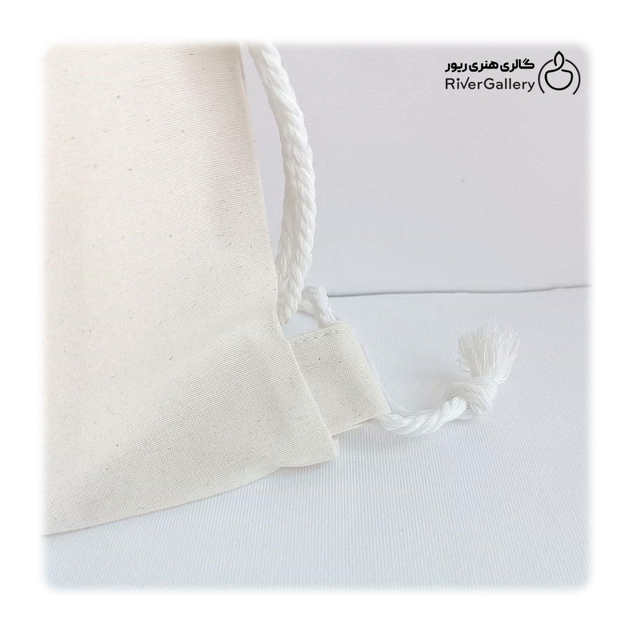 شوزبگ یا کوله جمع شو متقال کتان 420 گرم سایز 34*40 — تصویر ۴