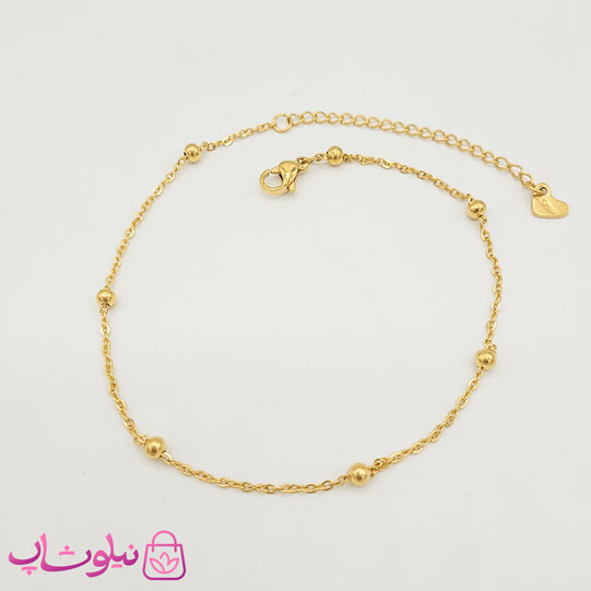 پابند دخترانه استیل طرح زنجیر توپی