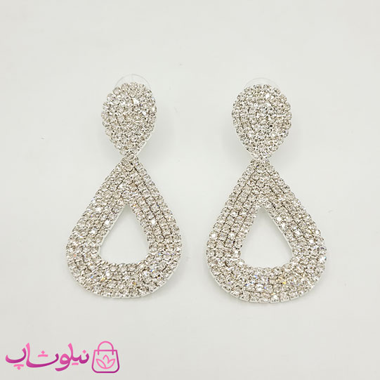 گوشواره آویز دخترانه مجلسی نگیندار