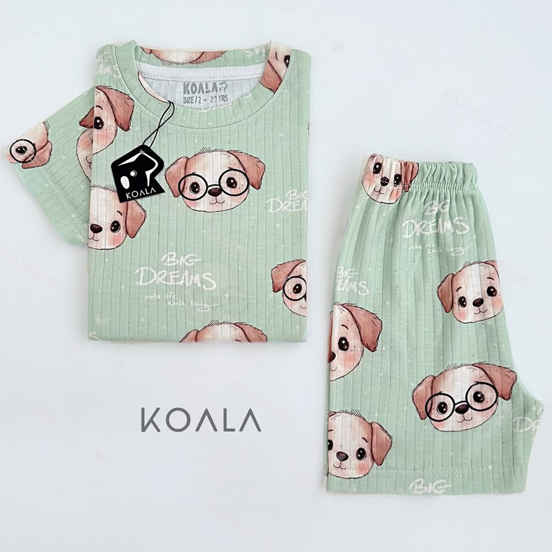 ست تیشرت شلوارک بچه گانه طرح هاپو کوالا Koala — تصویر ۲