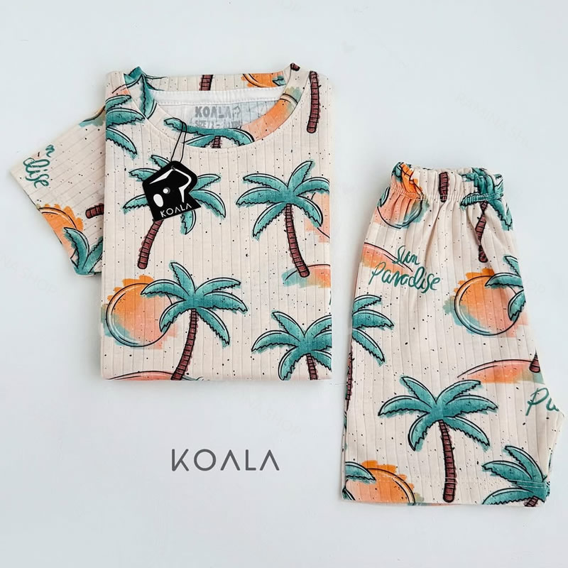 ست تیشرت شلوارک بچه گانه طرح هاوایی کوالا Koala — تصویر ۲