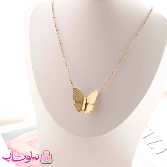 گردنبند دخترانه طرح پروانه — تصویر ۵