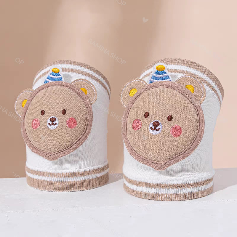 زانوبند نخی محافظ دار نوزاد طرح حیوانات کد 130 Baby Kneepad — تصویر ۵