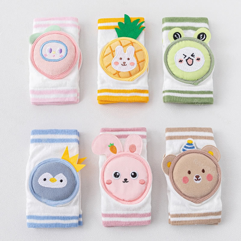 زانوبند نخی محافظ دار نوزاد طرح حیوانات کد 130 Baby Kneepad