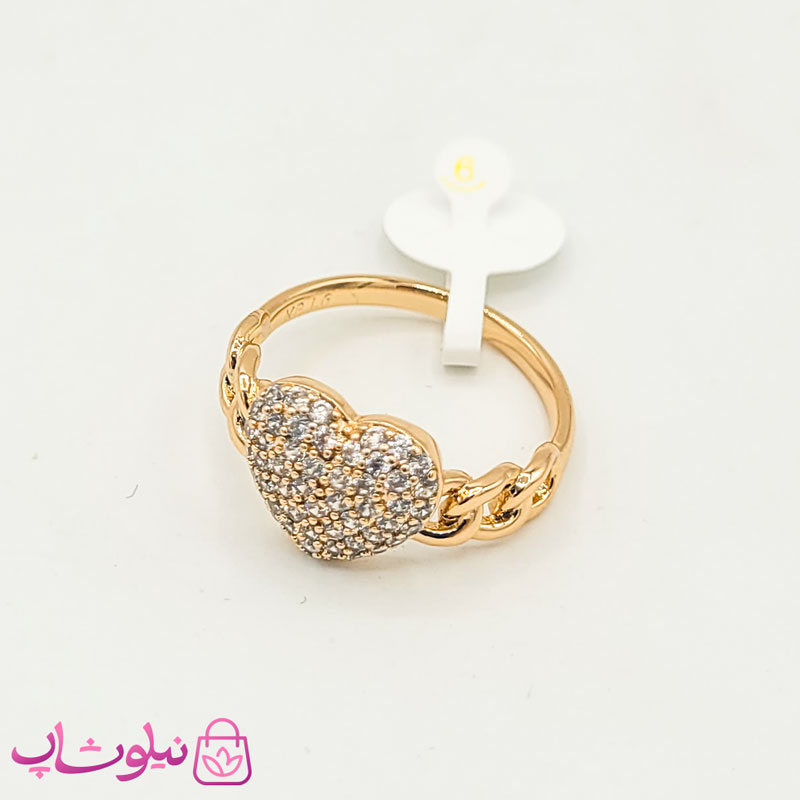 انگشتر زنانه ژوپینگ کارتیه طرح قلب کد 3591