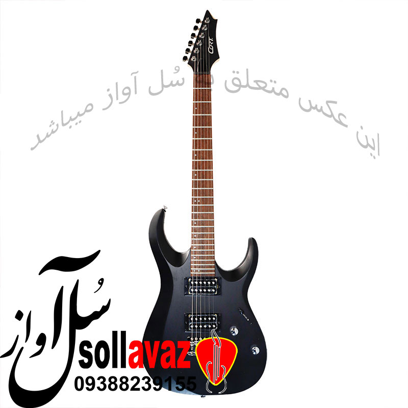 گیتار الکتریک کورت (CORT) مدل X100 OPBK مشکی — تصویر ۲